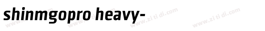 shinmgopro heavy字体转换